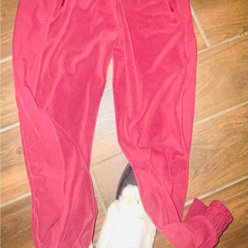 Zyia Burgundy fleece joggers