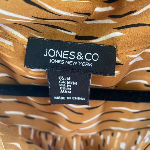 Krass&co Jones &  Silky Sleeveless Tie Front Blouse Preppy size Medium Professional