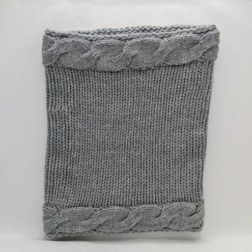 infinity Saks off Fifth Knit  Cowl Neck Scarf Grigio Gray