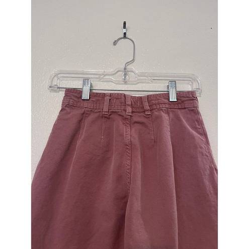 We The Free Free People  Dark Pink High Rise Wide Leg Cropped Jeans Size 24