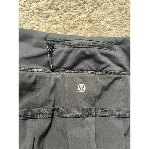 Lululemon  Run Pace Setter Skirt Athletic Skort Black Size 4