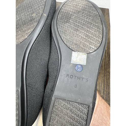 Rothy's Rothy’s Women's The Flat Black Size 8 Knit Slip On Round Toe Career Casual Work