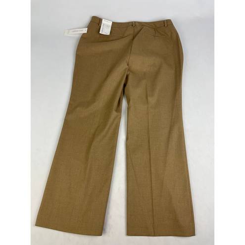 Coldwater Creek  Natural Fit Beige Pants NWT P14 Petite 14 NEW Bootcut Leg