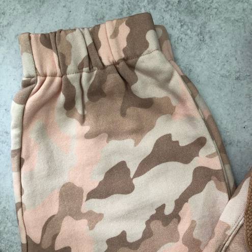 Anthropologie  The Upside Rosie Majors Track Joggers Camo Pink NEW