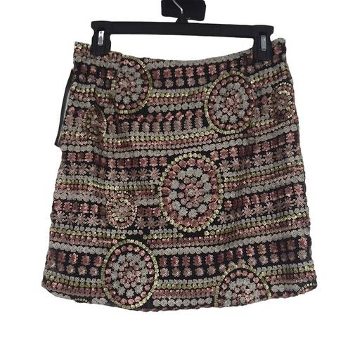 WYLDR  KEEP IT TOGETHER SEQUIN MULTI COLORED MINI SKIRT FESTIVAL WMNS SIZE MEDIUM