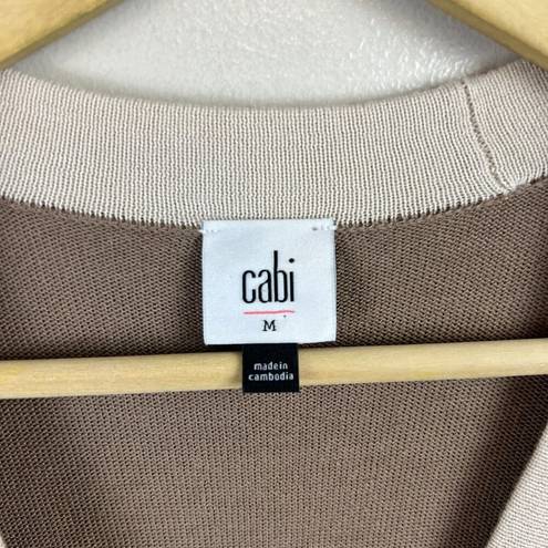 CAbi  Genteel Sweater Cardigan Size Medium Long Duster Button Front l Brown 6161