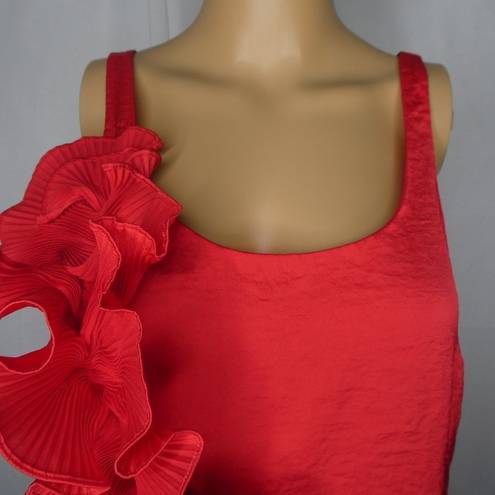 Cynthia Steffe  Poppy Applique Floral Tank Top Red