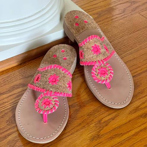 Jack Rogers Women’s Cork and Leather Flip Flops