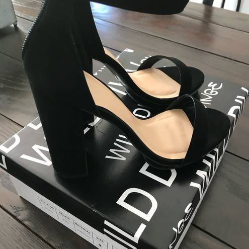 Wild Diva Lounge New With Tags, , Black Heels, Size 9