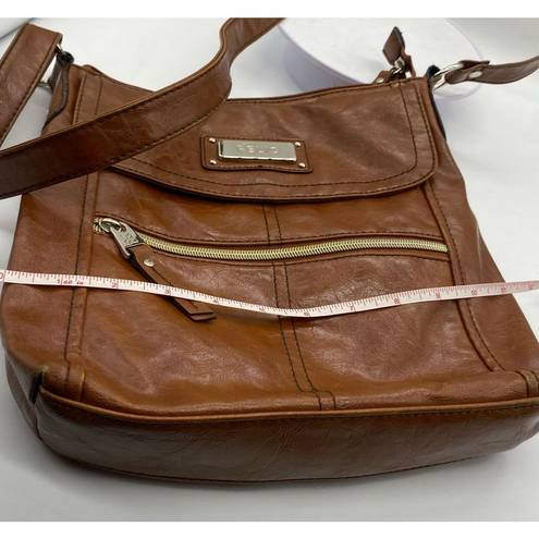 Relic  square crossbody handbag brown faux leather