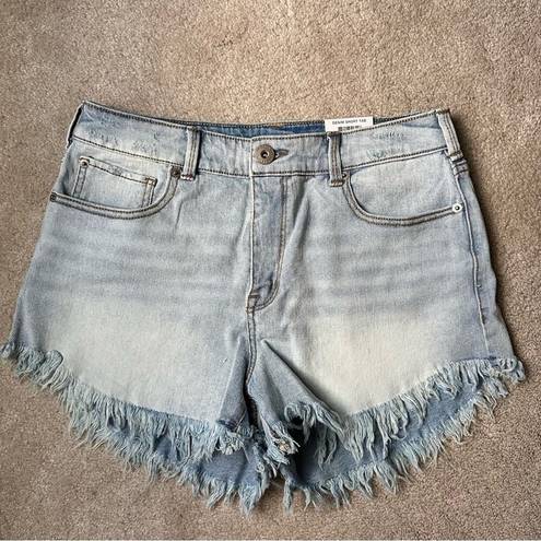 INC  core denim raw hem shorts size 6 NEW