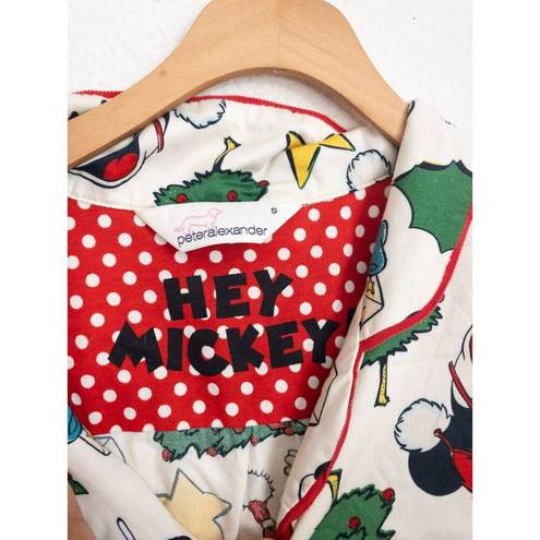 Peter Alexander Mickey Mouse Christmas pattern short pj set size S