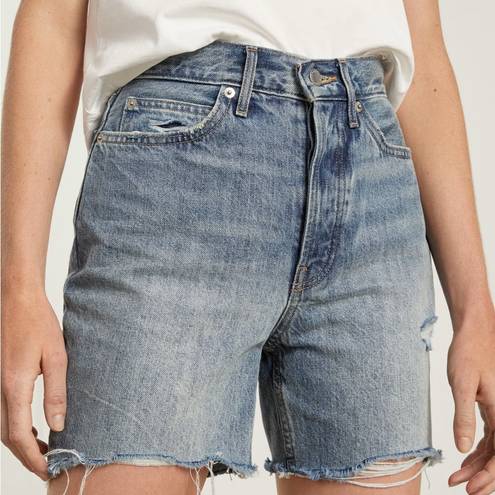 Everlane  The Way High Rigid Denim Short 100% Cotton Size 26 NWT