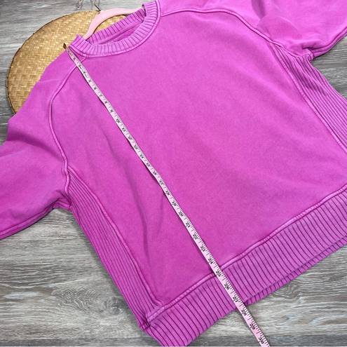 Aerie  down to earth crewneck sweatshirt in pink