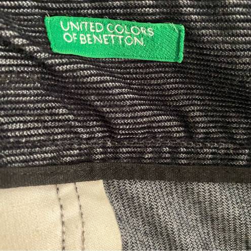 United Colors Of Benetton  Black-Gray Corduroy Pencil Skirt Size 42 / 6US