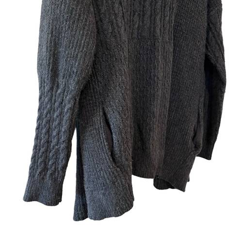 Joie Women’s  dark gray mixed knit open cardigan sweater