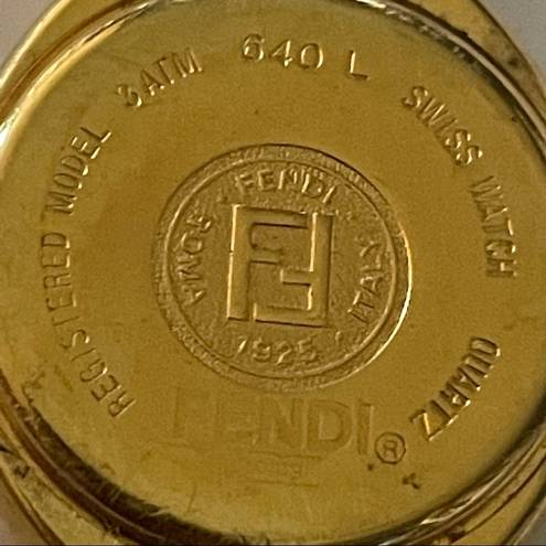 Fendi  640L gold plated watch face