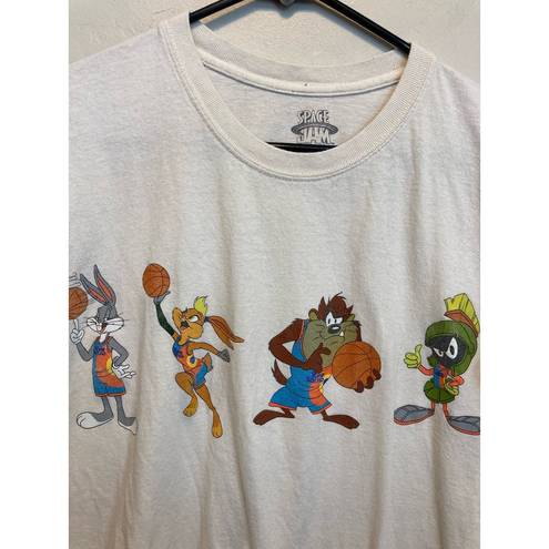 Looney Tunes Space Jam Vintage Style Graphic Short Sleeve T-Shirt Unisex Size Medium