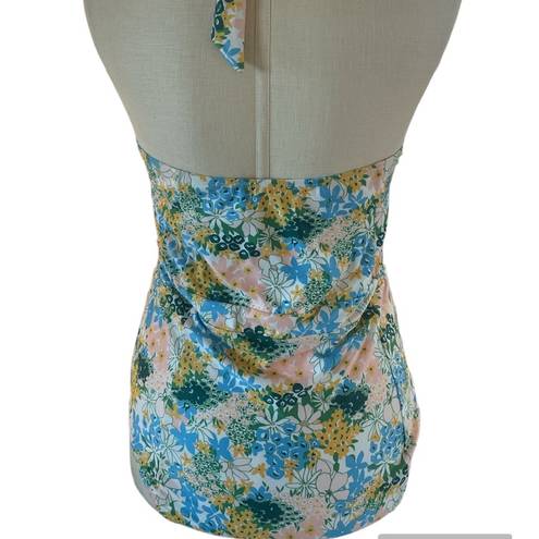 Modcloth  The Ava One-Piece Swimsuit New Plus floral halter swimsuit Sz 1X