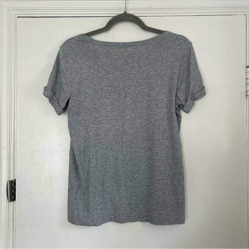 Kate Spade  ‘Strut your stuff’ Grey Flamingo T Shirt S