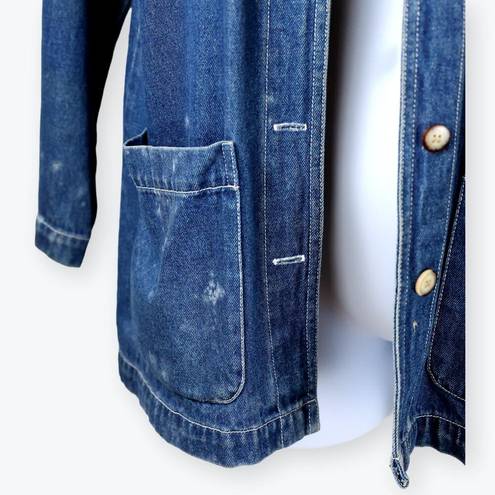 Cabin creek  Vintage Womens Blue Denim Button Shirt Jacket PM