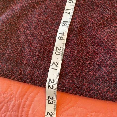 L.L.Bean Vintage  Burgundy Cardigan Sweater Button Up Tweed - Size M