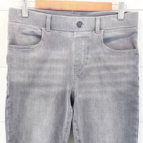 Betabrand  Petite Size PS Yoga Denim Skinny Jeans Gray Pull On Stretch Mid-Rise