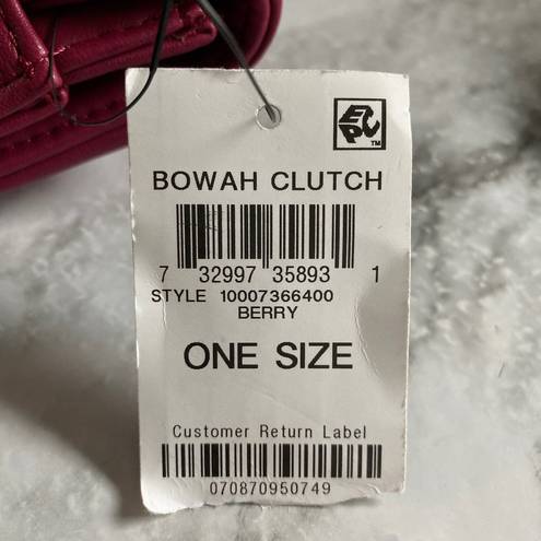 INC  Bowah Clutch Handbag Fuchsia Chain Bow Y2K New