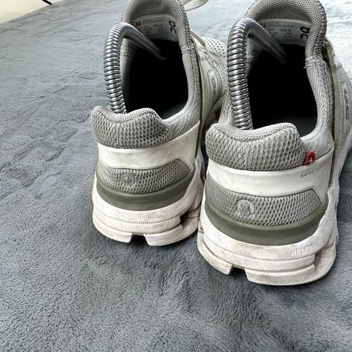 On Cloud  Cloud Swift Shoes Womens Size 8.5 Gray White Trail Running Hiking Logo