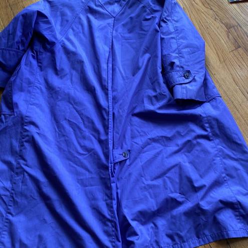 London Fog  • Women’s purple long raincoat, Size S