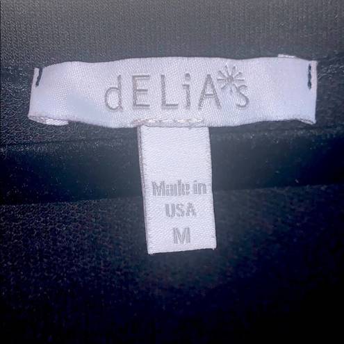 Delia's Delia’s Black Sequined Long Sleeve Pullover Sweatshirt