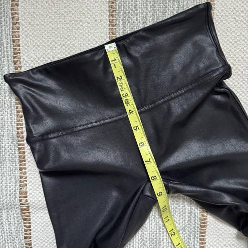 Spanx  Faux Leather Black High Rise Faux Leather Leggings Women’s Size Small