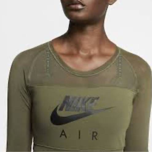 Nike  Air Green Mesh Bodysuit Top Shirt