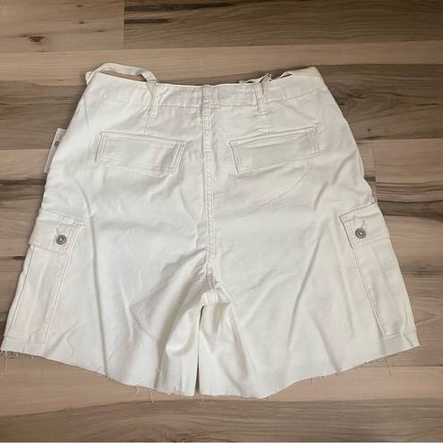 Pilcro  Bermuda Off White Cargo Shorts