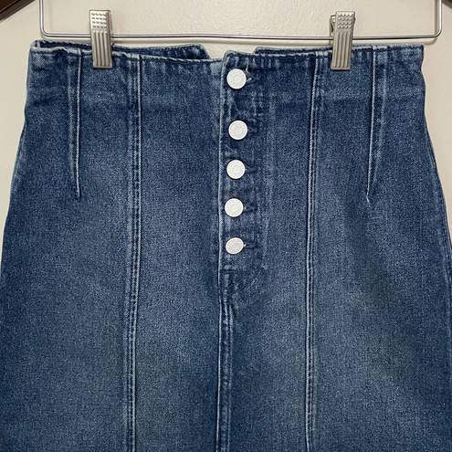 GRLFRND  Twiggy High Rise Denim Mini Skirt Size 28