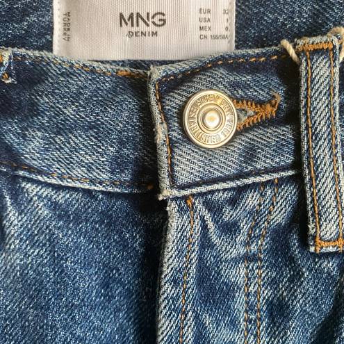 Mango  Denim High Waisted Bermuda Shorts Size 1