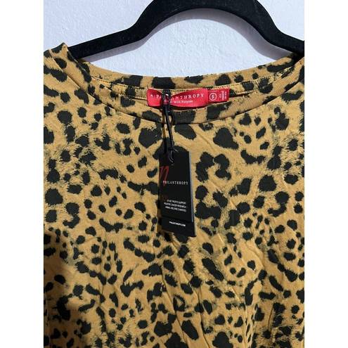 n:philanthropy  Jigsaw BFF Tee Leopard size S NWT