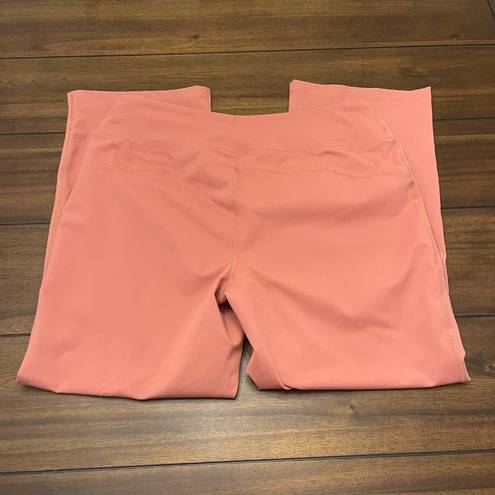 Lands'End NWOT  Womens Active Yoga Pants Athletic Legging High Rise Coral Large