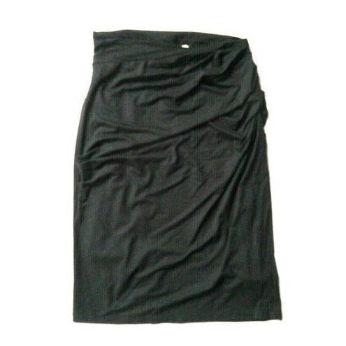 MM.LaFleur NWT  Soho Pencil in Black Ruched Stretch Jersey Pull-on Skirt +1 $140