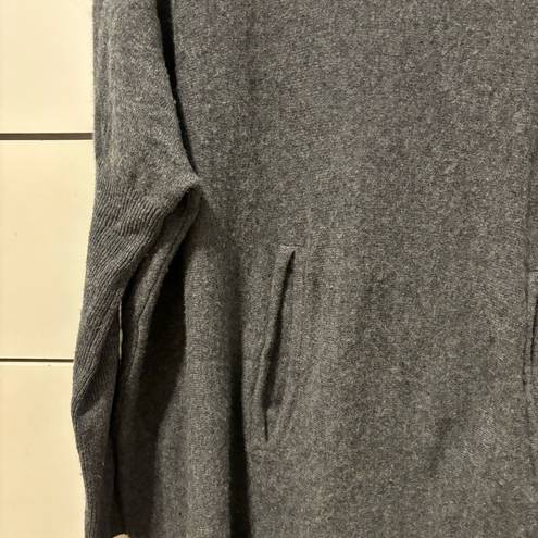 Garnet Hill  Oversized Turtleneck Sweater Grey