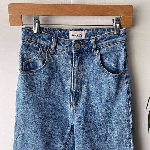 Rolla's  Jeans Womens 24 Denim Dusters High Rise Slim Retro Casual Minimal