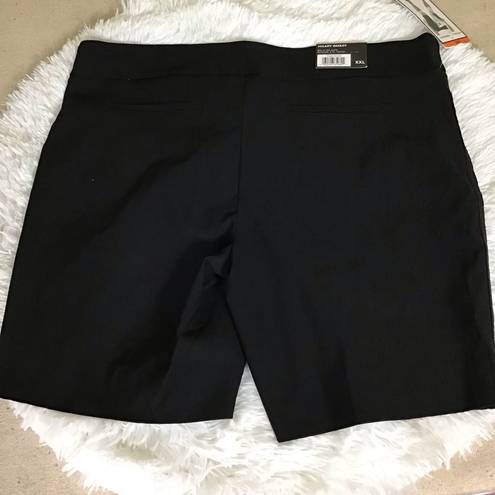 Bermuda Heather Radley Women’s Black pull on comfort  shorts Sz. 2XL NWT