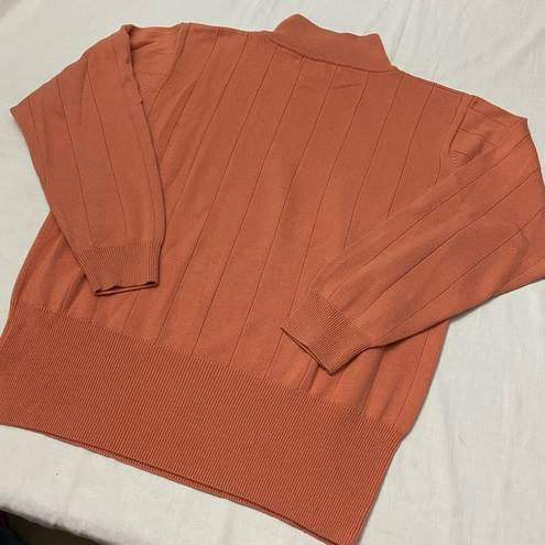 Dress Barn  Orange Mock Neck Sweater