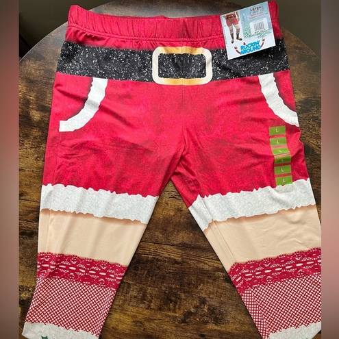 ma*rs Rockin’ Around womens Christmas . Claus leggings. Size: L