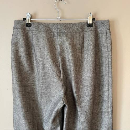 Lafayette 148  NY Taupe Lightweight Wool Blend Wide Leg Trouser Dress Pants Sz 8