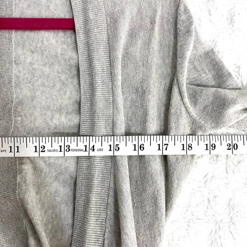 ALLSAINTS  Gray Teko Knit Asymmetrical Waterfall Open Front Cardigan 4