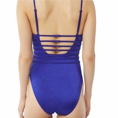 Urban Outfitters  Out From Under Tied Up In Knots Swimsuit Blue Size M NWOT
