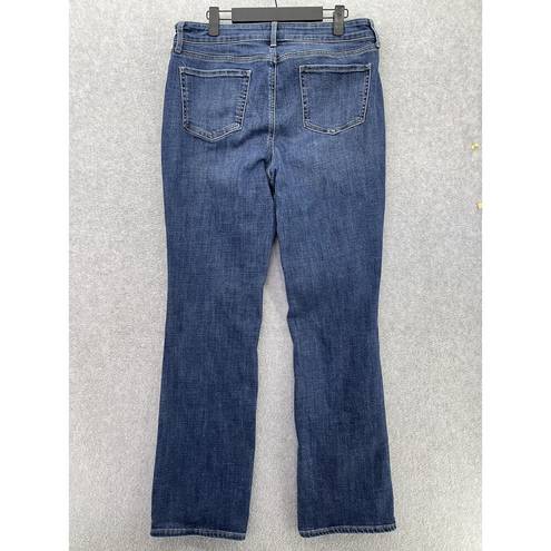 NYDJ  Women's Blue Denim Jeans Marilyn Straight Size 10 Cotton Blend