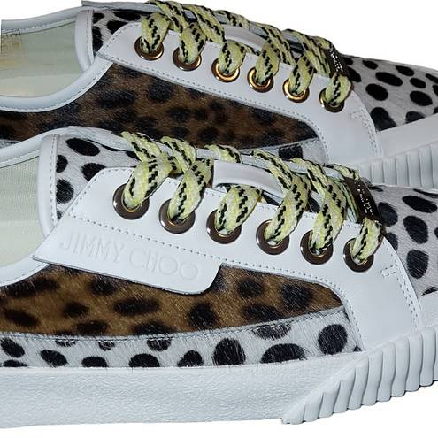 Jimmy Choo Women's Sneakers Animal Print  Impala  Low-Top Authentic