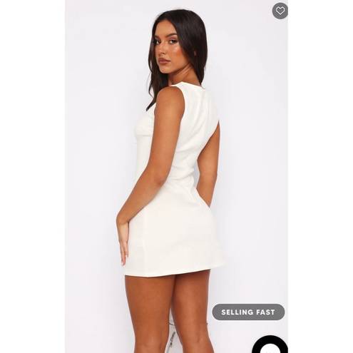 White Fox Boutique She's A Go Getter Mini Dress White, Small